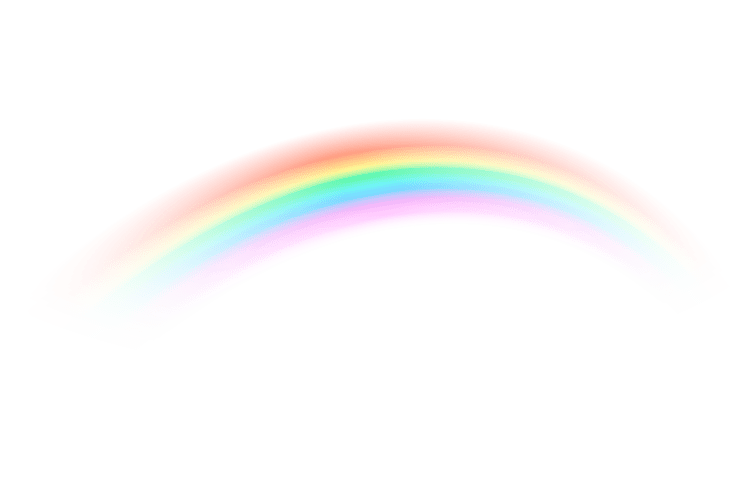 Free-vector-colorful-decorative-rainbow-realistic-style - decorative icon to represent positivity in approach to nutrition consultation and counseling.